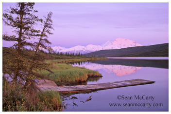 Wonder Lake and Mt. McKinley, Denali National Park, Alaska